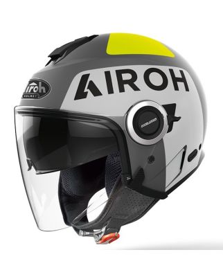 Airoh Helios JETHELM UP Grau Gelb