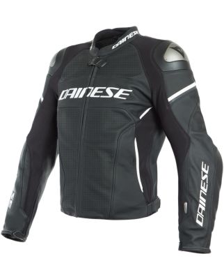 Dainese Racing 3 D-Air® Airbag Perforierte Motorrad Lederjacke