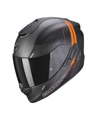 SCORPION EXO-1400 AIR CARBON DRIK Mattschwarz- Orange