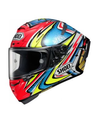 Shoei Integralhelm X-Spirit3 Daijiro TC-1 rot-gelb fluo-blau-weiss