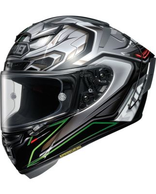 SHOEI X-Spirit III Aerodyne TC-4 schwarz-chrom-grün